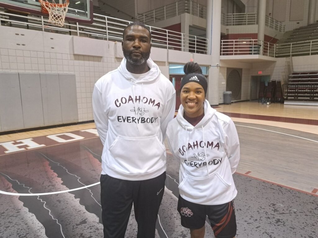 CCC women’s basketball coaches working with kids in Community, Lady Tigers bonding off the court