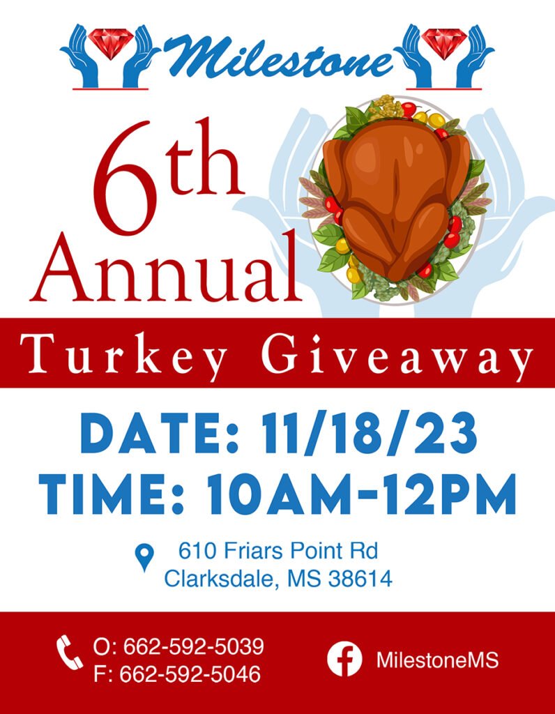 Milestone 6th Annual Turkey Giveaway