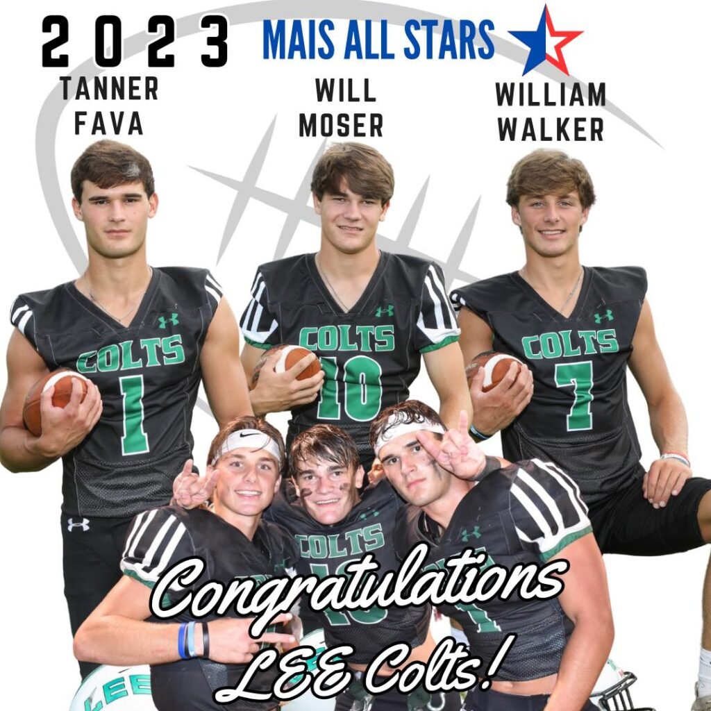 Lee Academy Coach Johnston, seniors Walker, Fava, Moser in MAIS All-Star Game Dec. 1