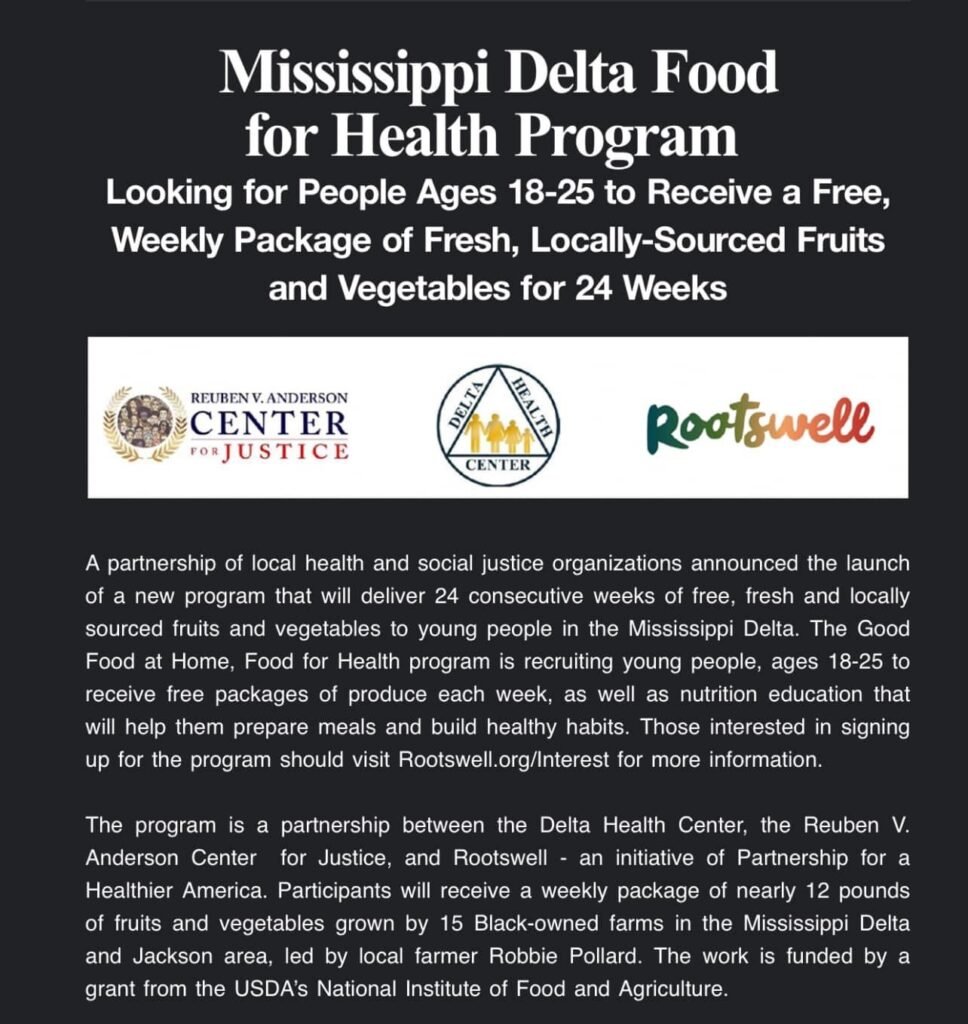 Mississippi Delta Food for Health Program