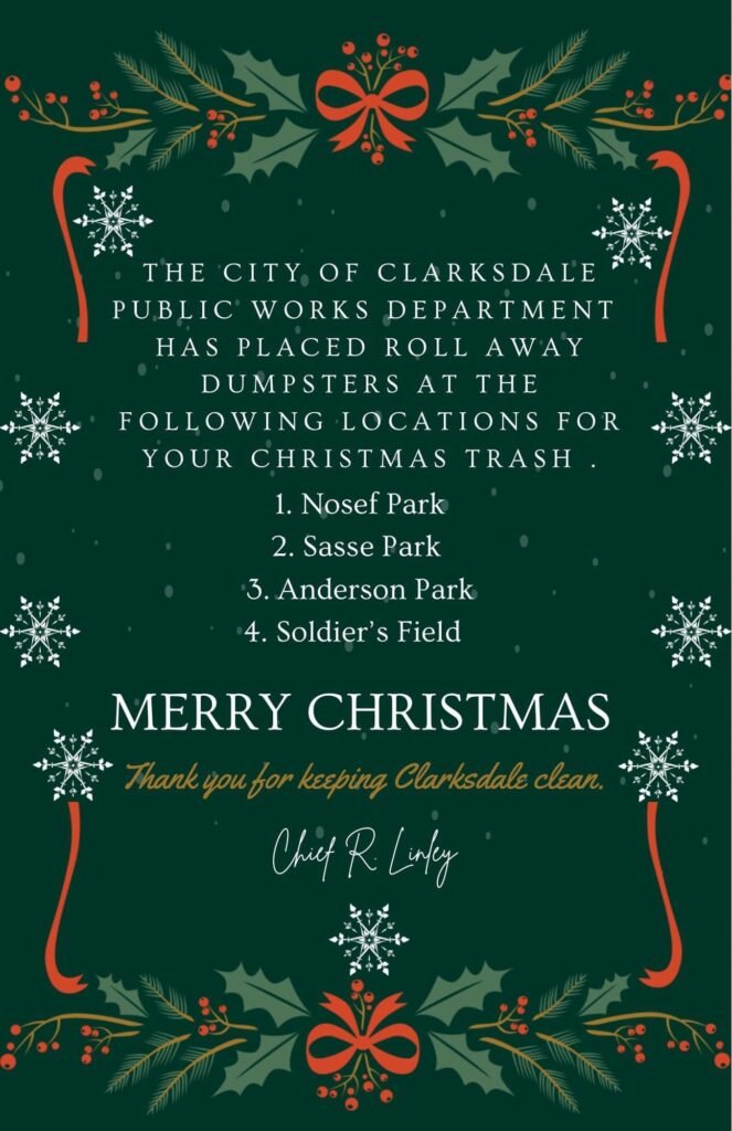 Clarksdale’s Public Works Department Ensures a Clean Christmas Celebration