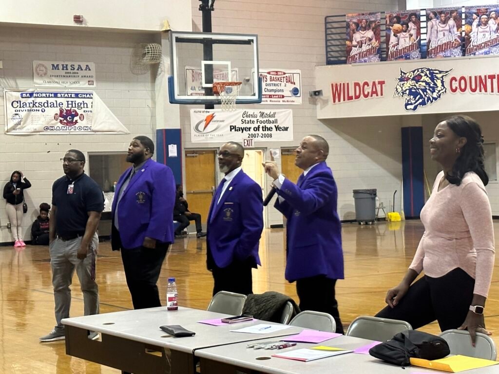 Omega Psi Phi Fraternity Hosts Successful ‘Let’s Talk Politics and Voter Registration Drive’ at Clarksdale High School