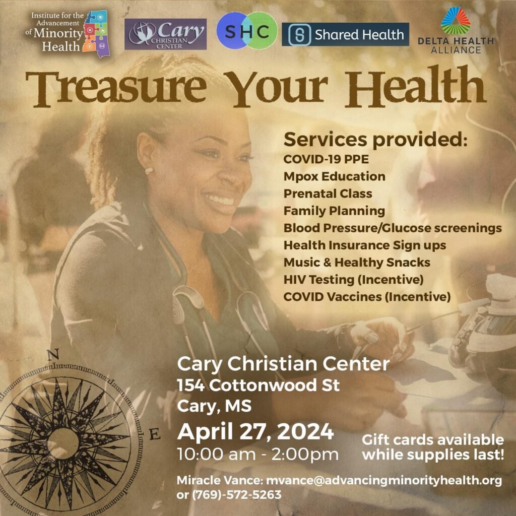 Treasure Your Health Wellness Fair held in Cary, MS