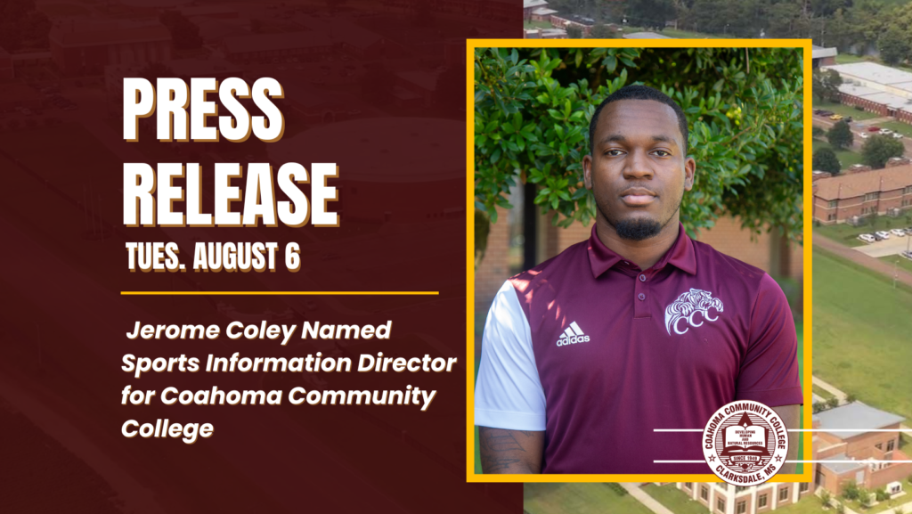 Jerome Coley Named Sports Information Director for Coahoma Community College