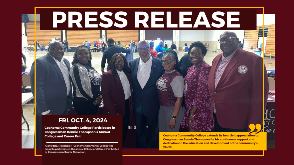 Coahoma Community College Participates in Congressman Bennie Thompson’s Annual College and Career Fair