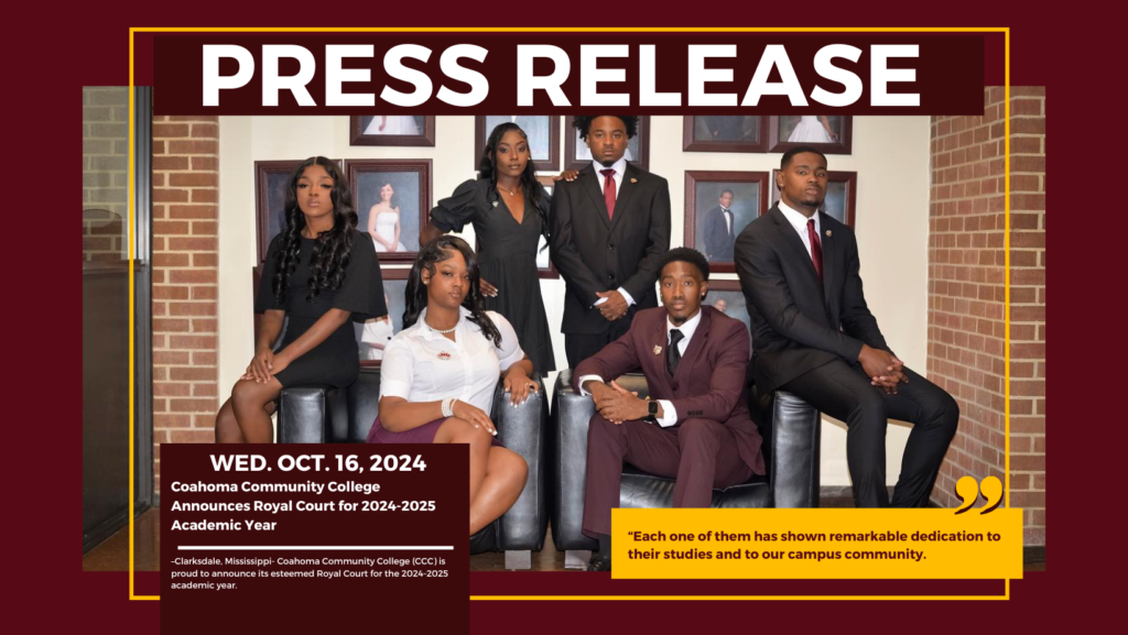 Coahoma Community College Announces Royal Court for 2024-2025 Academic Year