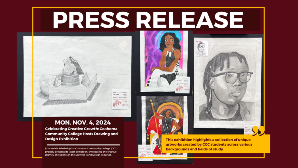 Celebrating Creative Growth: Coahoma Community College Hosts Drawing and Design Exhibition