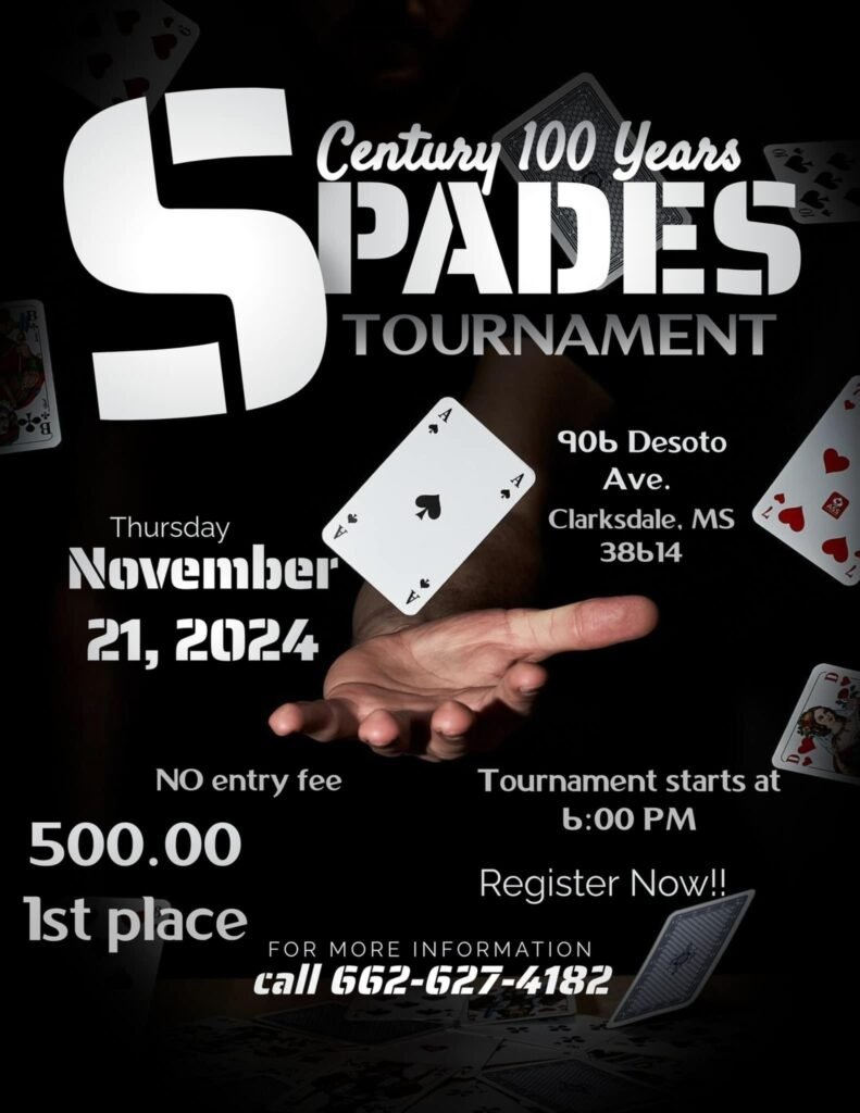 Century 100 Years Spades Tournament Set for November 21