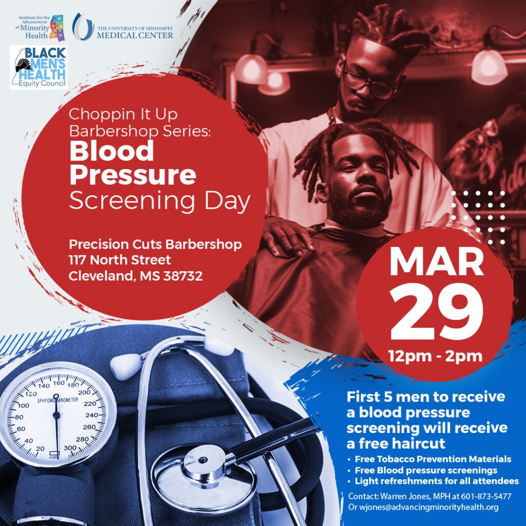 Free Blood Pressure Screenings held at Cleveland, MS Barbershop