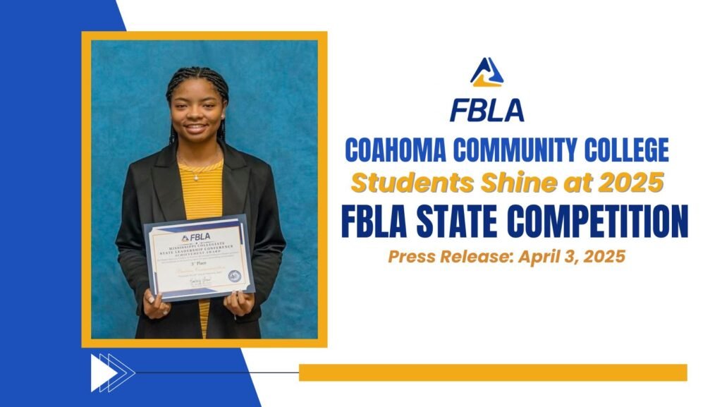 Coahoma Community College Students Shine at 2025 FBLA State Competition in Biloxi