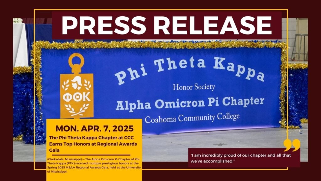 The Phi Theta Kappa Chapter at CCC Earns Top Honors at Regional Awards Gala