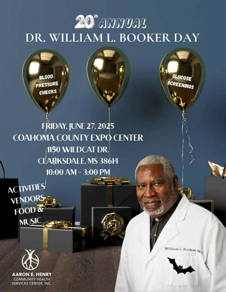 20th Annual Dr. William L. Booker Day Set for June 27 in Clarksdale
