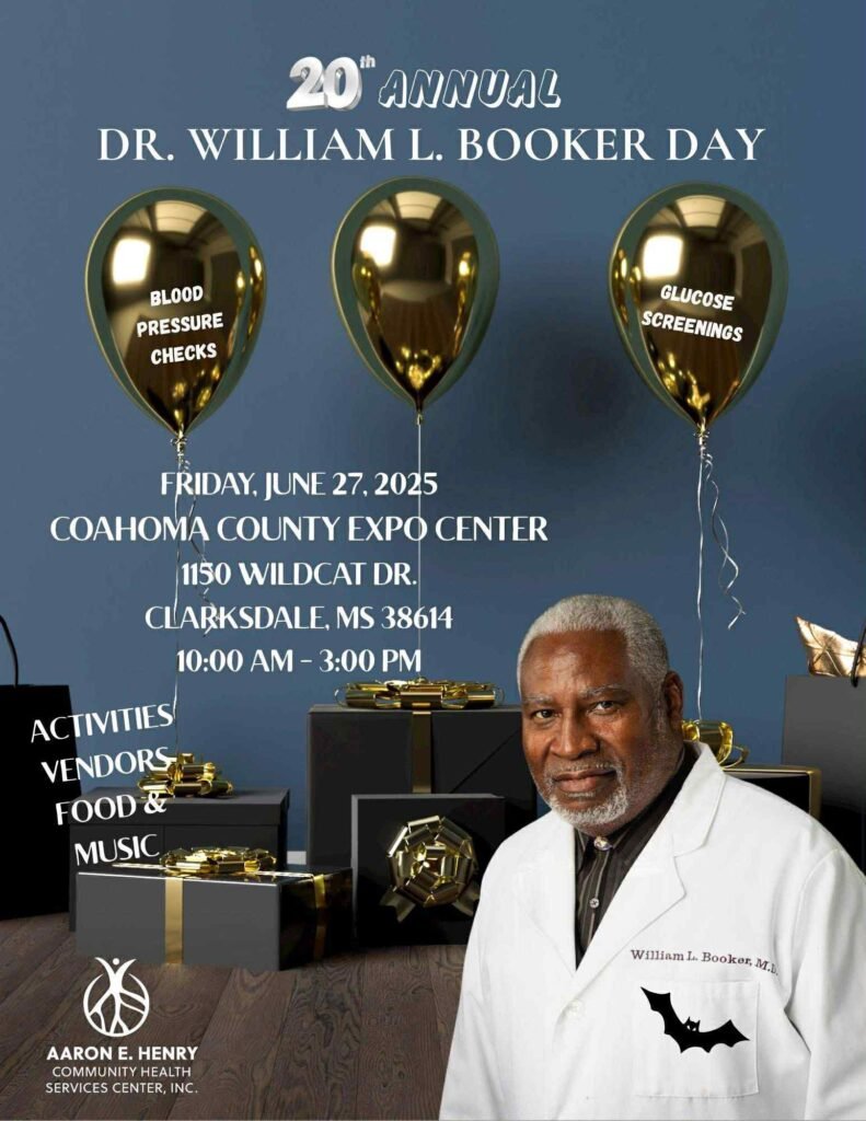20th Annual Dr. William L. Booker Day Set for June 27 in Clarksdale