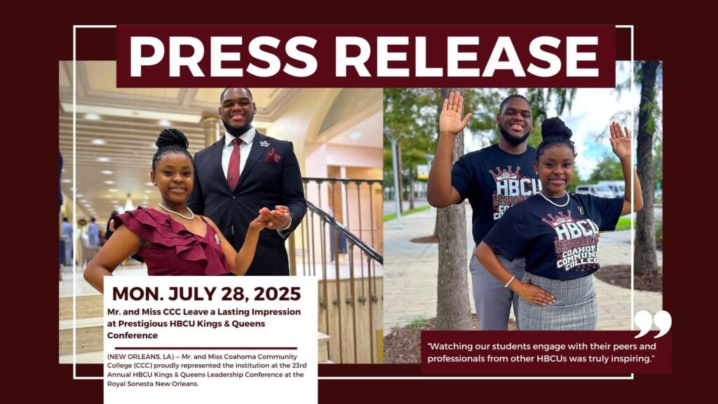 Mr. and Miss CCC Leave a Lasting Impression at Prestigious HBCU Kings & Queens Conference