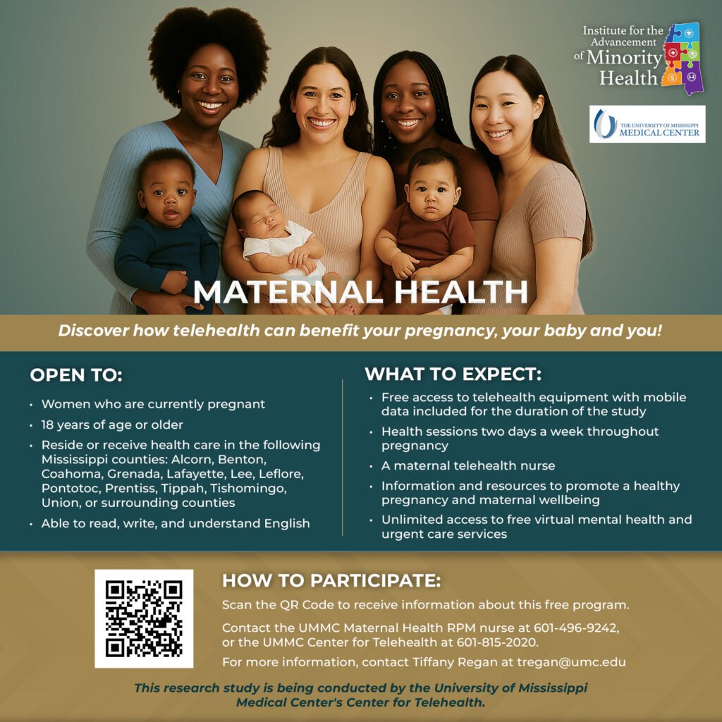 Free Maternal Telehealth Services Available to Pregnant Women in North Mississippi