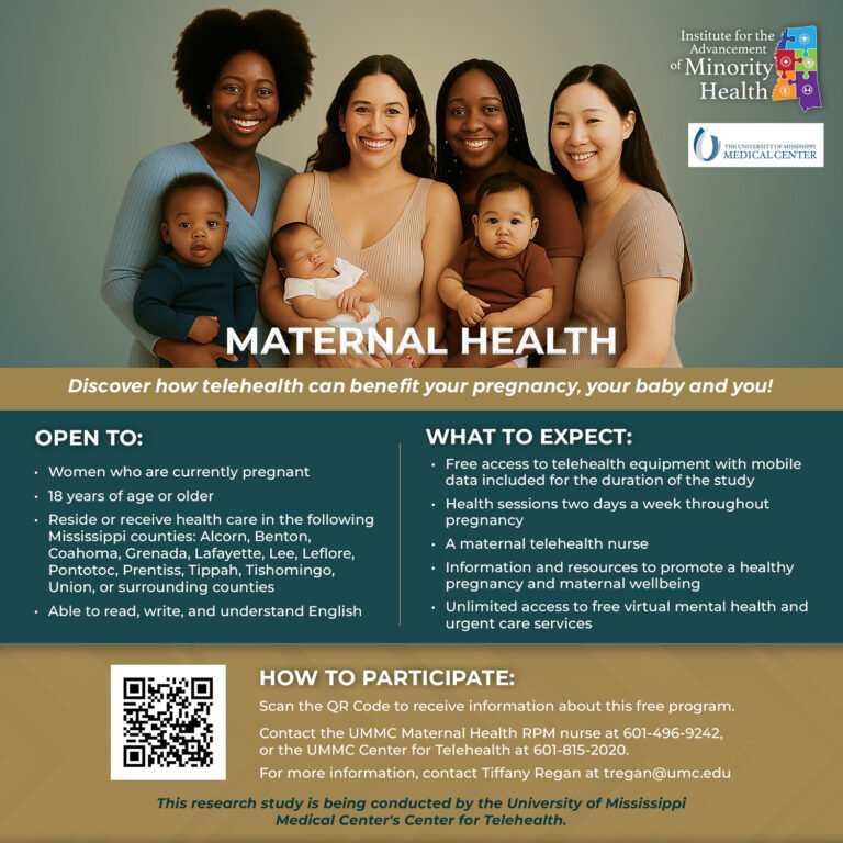 Free Maternal Telehealth Services Available to Pregnant Women in North Mississippi