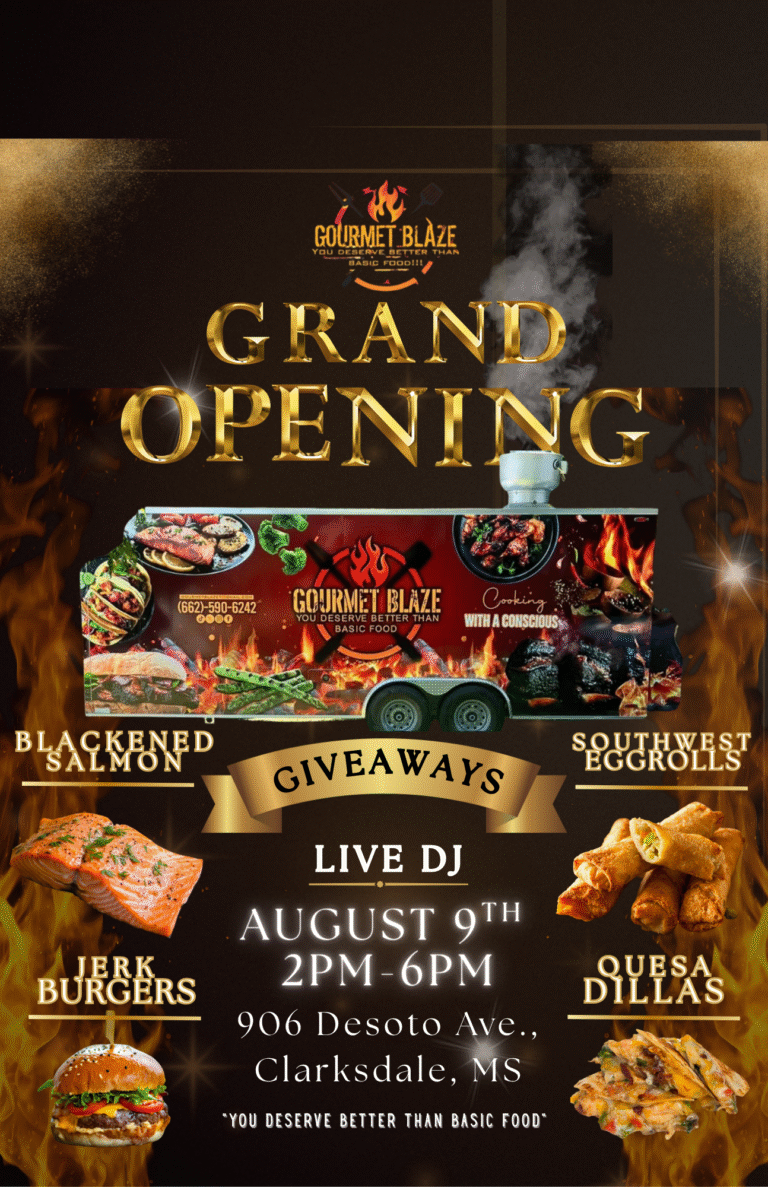Gourmet Blaze Ignites Clarksdale’s Culinary Scene with Bold Flavors and Upscale Street Food