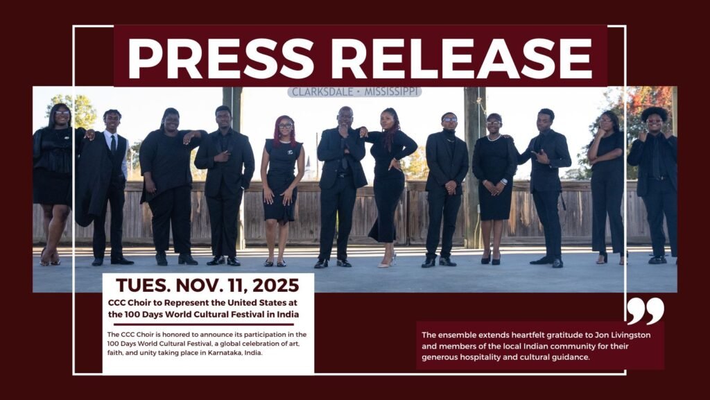 CCC Choir to Represent the United States at the 100 Days World Cultural Festival in India