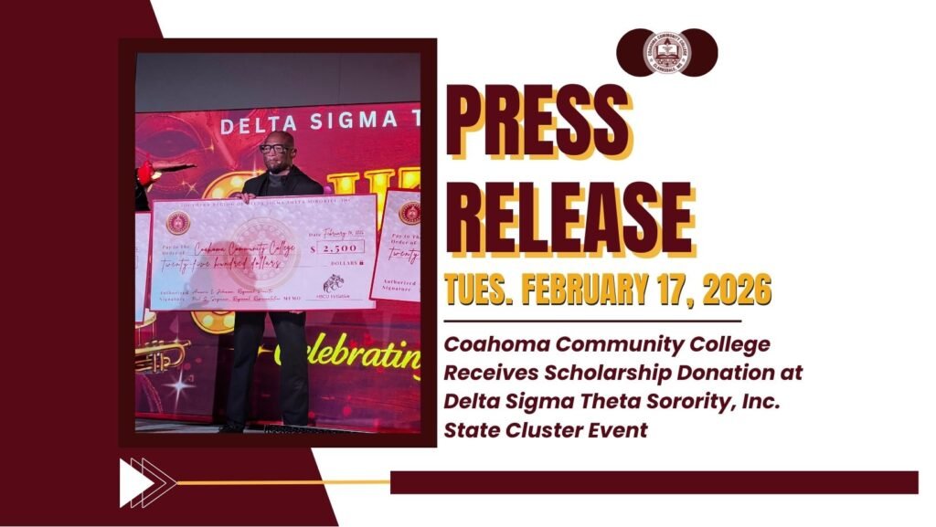 Coahoma Community College Receives Scholarship Donation at Delta Sigma Theta Sorority, Inc. State Cluster Event