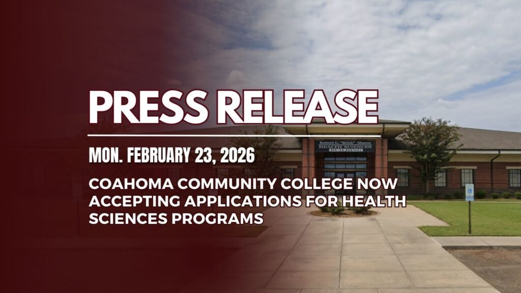 Coahoma Community College Now Accepting Applications for Health Sciences Programs
