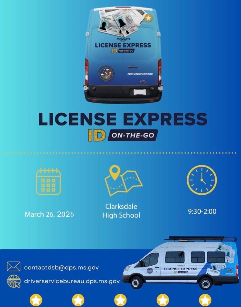 License Express Mobile Unit Bringing Driver Services to Clarksdale High Students