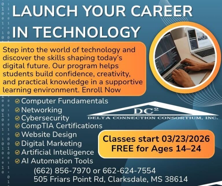 Free Technology Program Opens Doors for Clarksdale Youth and Young Adults