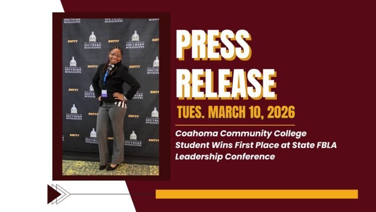 Coahoma Community College Student Wins First Place at State FBLA Leadership Conference