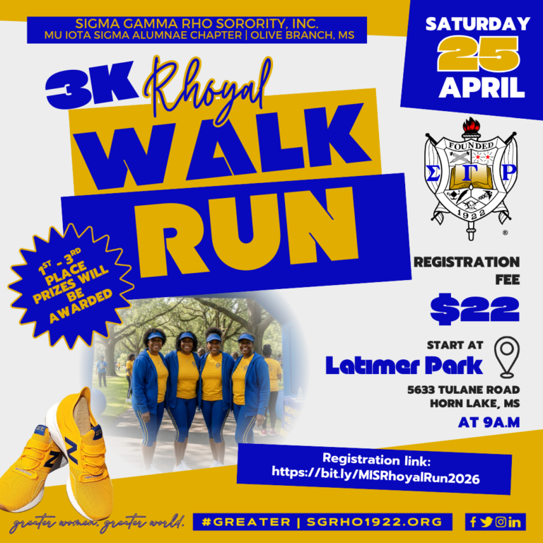 Mu Iota Sigma Chapter to Host Annual 3K Rhoyal Walk/Run Promoting Women’s Wellness