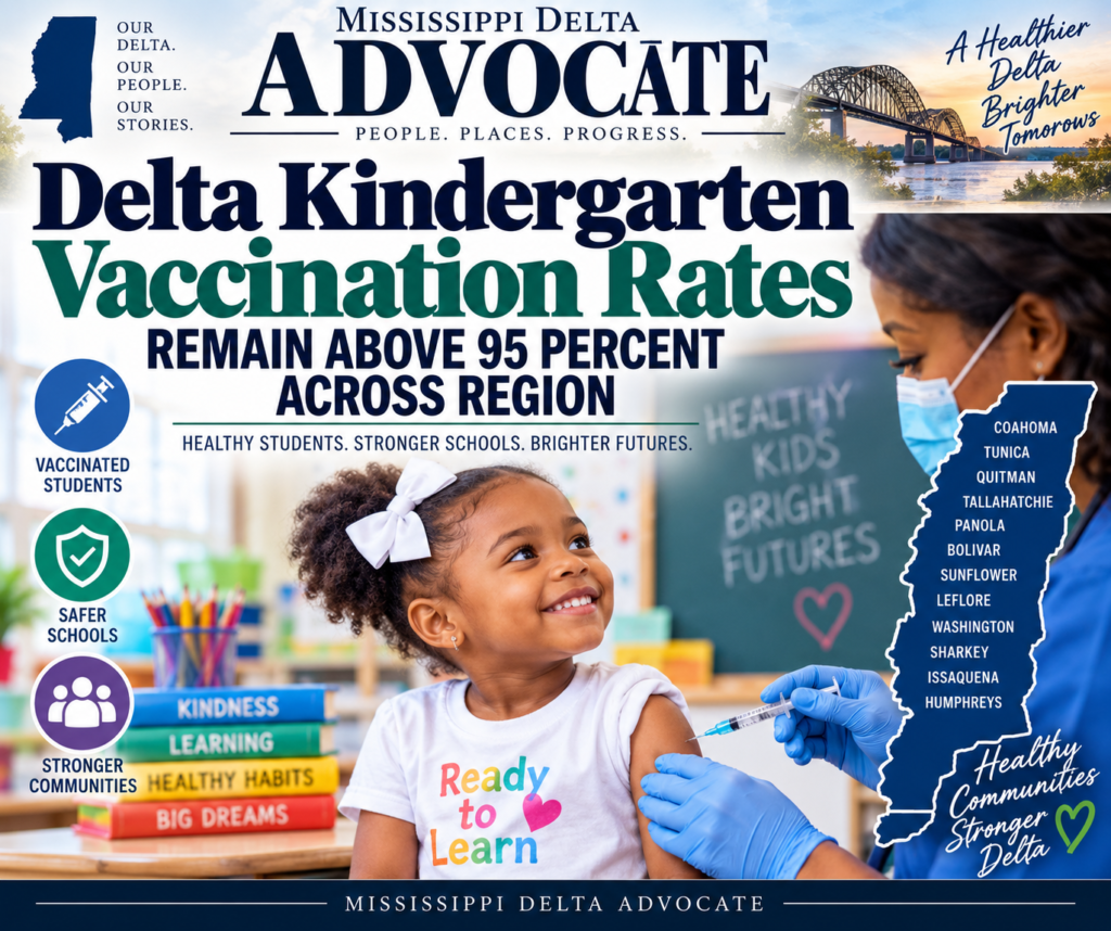 Delta Kindergarten Vaccination Rates Remain Above 95 Percent Across Region