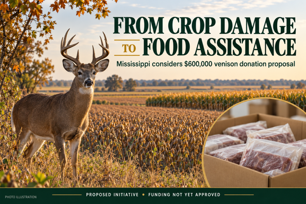 DEER DAMAGE SPARKS $600,000 PROPOSAL TO TURN SURPLUS VENISON INTO FOOD BANK DONATIONS