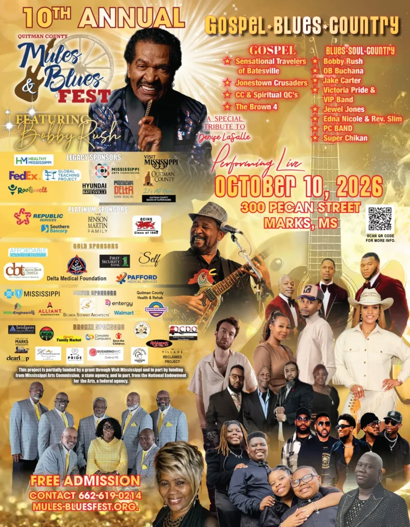 Marks Prepares for Mules & Blues Festival as Quitman County Plans Regional Farmers Market Opening
