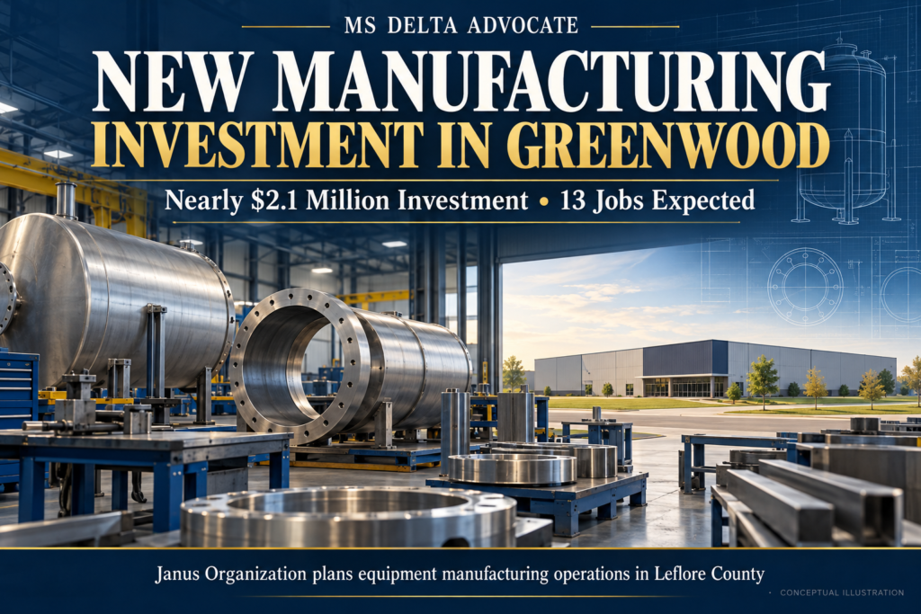 Greenwood Lands Nearly $2.1 Million Manufacturing Investment Expected to Create 13 Jobs