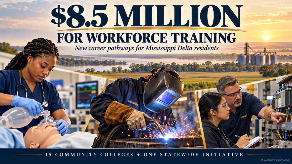 $8.5 MILLION FEDERAL INVESTMENT COULD OPEN NEW CAREER PATHWAYS FOR MISSISSIPPI DELTA RESIDENTS