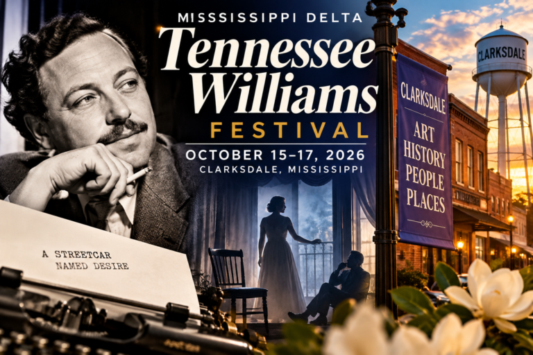 Mississippi Delta Tennessee Williams Festival Sets Full Schedule for Oct. 15–17 in Clarksdale