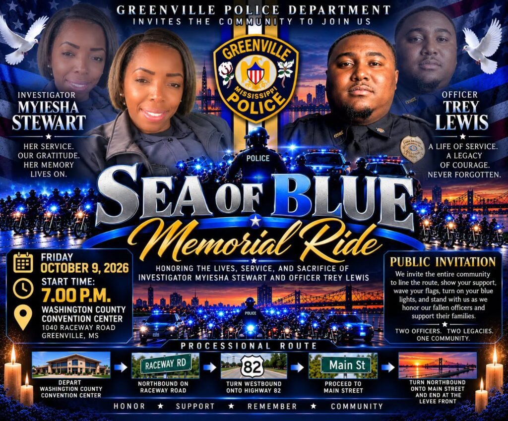 Greenville Police Plan ‘Sea of Blue’ Memorial Ride to Honor Fallen Officers