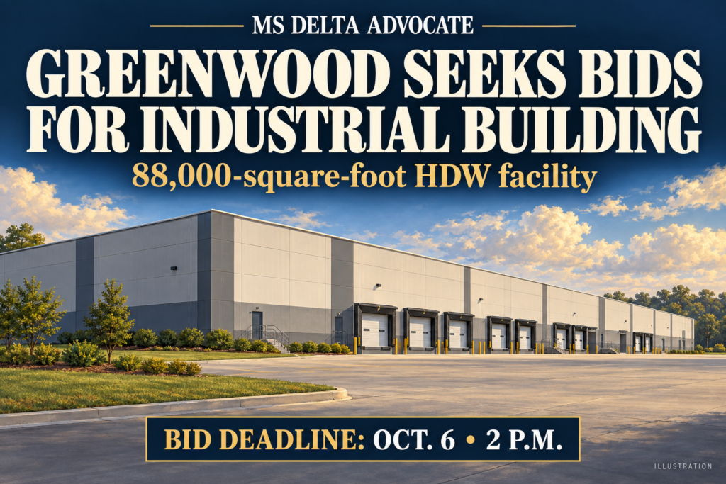 Greenwood Seeks Buyer for 88,000-Square-Foot Industrial Facility as Tuesday Bid Deadline Arrives