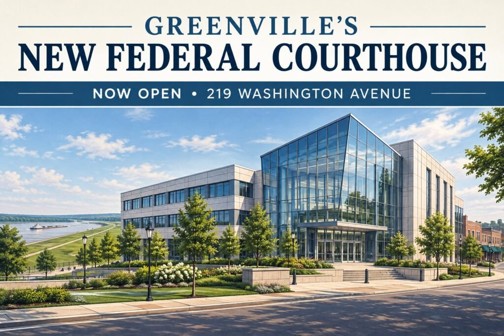 Greenville’s New Federal Courthouse Opens Downtown, Moving Court Proceedings to Washington Avenue